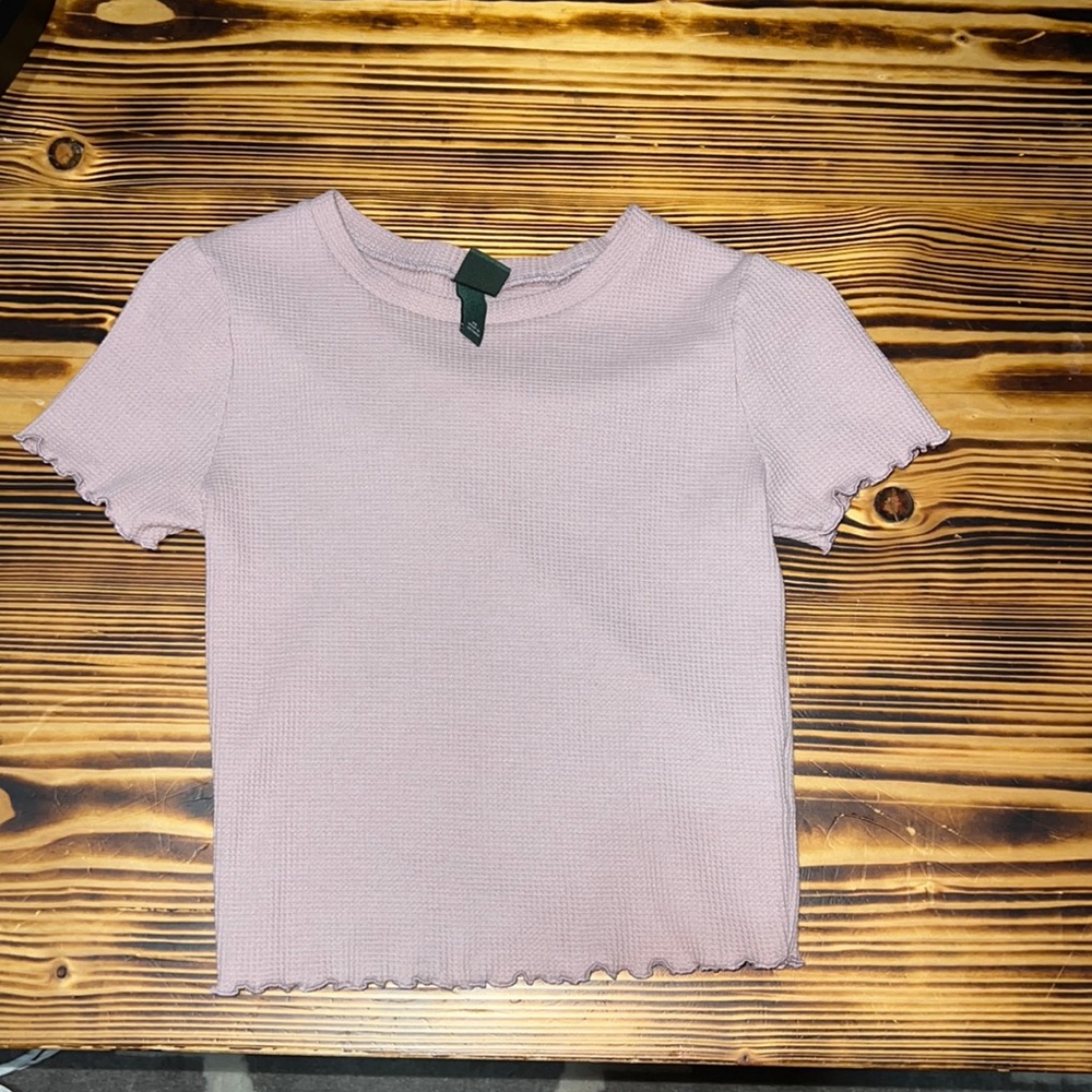 purple pink shirt